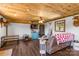 A spacious living room offers a TV, ceiling fan, and stylish decor at 2710 Wyatt Grove Church Rd, Richfield, NC 28137