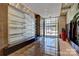 Elegant lobby with marble floors, water feature, and potted plants, creating a welcoming entrance at 333 W Trade St # 1802, Charlotte, NC 28202