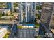 Stunning rooftop pool and sun deck area of this modern high rise with city views at 333 W Trade St # 1802, Charlotte, NC 28202
