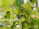 Aerial view showcases property with .54 acres lot in a serene, wooded setting at 4375 Creek Ave, Midland, NC 28107