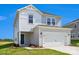 Charming two-story home with an attached garage and a neatly manicured lawn at 5016 Poplin Vly, Cherryville, NC 28021