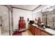 This bathroom features a double sink vanity, a large mirror, and a glass enclosed shower at 7424 Windy Pine Cir, Denver, NC 28037