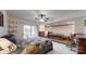 Comfortable bedroom with two beds, and access to a balcony with scenic views at 7424 Windy Pine Cir, Denver, NC 28037