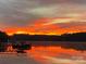 Stunning sunrise over the lake, reflecting vibrant colors and scenic waterfront beauty at 7424 Windy Pine Cir, Denver, NC 28037