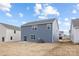 A view of the home's backyard featuring new construction and a blue sky at 7730 Woolsey Dr, Gastonia, NC 28056