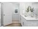 Bright bathroom with double sinks, modern fixtures, and plenty of counter space at 7730 Woolsey Dr, Gastonia, NC 28056
