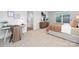 Bright bedroom with modern furniture, plush carpet, and ample natural light at 7730 Woolsey Dr, Gastonia, NC 28056