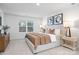 Cozy bedroom featuring a comfortable bed, neutral tones, and stylish decor at 7730 Woolsey Dr, Gastonia, NC 28056