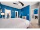 Stylish main bedroom with a large bed, walk-in closet, and an en-suite bathroom at 969 Copperstone Ln, Fort Mill, SC 29708