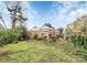 Brick home backyard with a lush lawn and mature trees, creating a private outdoor setting at 105 Deaver St, Chester, SC 29706