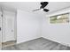 Bedroom with neutral carpet, ceiling fan, and a large closet at 105 Deaver St, Chester, SC 29706