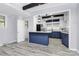 Bright kitchen with blue cabinets, white countertops, and updated appliances at 105 Deaver St, Chester, SC 29706