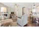 Comfortable living room with fireplace, stylish furniture, and open floor plan at 116 Rainbow Trout Trl, Fort Mill, SC 29715