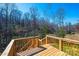 Deck offering views of the surrounding trees at 1314 39Th Street Sw Cir, Hickory, NC 28602