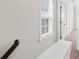 Brightly lit hallway with beautiful trim at 13712 Bonnerby Ct, Huntersville, NC 28078
