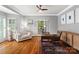 Stylish office with hardwood floors, a large window, and plenty of natural light at 1736 Cavendale Dr, Rock Hill, SC 29732