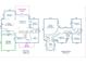 Detailed floor plan showcasing the layout of a home, including rooms, dimensions, and features at 1840 Sapona Ct, Denver, NC 28037