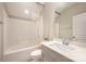 Bathroom featuring a shower and tub, large mirror, and modern fixtures at 2332 Paddlers Cove Dr, Lake Wylie, SC 29710