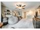 Spacious bonus room featuring plush beanbag seating, stylish decor, and a modern ceiling fan at 3021 Patchwork Ct, Fort Mill, SC 29708