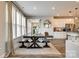 The dining area features hardwood floors and bright, natural lighting at 3021 Patchwork Ct, Fort Mill, SC 29708
