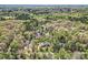 Picturesque aerial view of homes surrounded by mature trees, near a lake, in a peaceful neighborhood at 310 Frontier Cir, Indian Trail, NC 28079