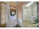 Inviting entryway with decorative door and direct access to a bright laundry room at 44455 Oriole Dr # 100, Indian Land, SC 29707