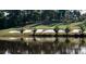 Scenic view of the lush golf course with a tranquil pond and mature trees at 44455 Oriole Dr # 100, Indian Land, SC 29707