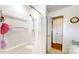 Bright bathroom with a standup shower, fresh white paint, and clean design at 608 Forney Ave, Lincolnton, NC 28092