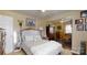 Relaxing bedroom featuring a decorative headboard and a neutral color palette throughout at 608 Forney Ave, Lincolnton, NC 28092