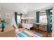 Playful bedroom with colorful accents, bunk beds, and modern decor at 6100 Rose Valley Dr, Charlotte, NC 28210