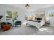 Sun-filled bedroom with large windows, stylish decor, and comfortable seating at 68 Cabarrus W Ave, Concord, NC 28025