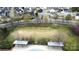 A serene aerial view of a well-maintained community field and recreational amenities for residents to enjoy at 10848 Tailwater St, Davidson, NC 28036
