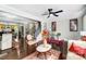 Spacious living area featuring an open floor plan leading to the kitchen and an adjacent staircase at 1110 S New Hope Rd, Gastonia, NC 28054