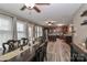 Open floor plan with dining area connecting to the kitchen, filled with natural light at 1135 Valley St, Statesville, NC 28677