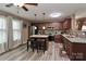 Stylish kitchen with stainless steel appliances, granite countertops, and a central island with seating at 1135 Valley St, Statesville, NC 28677