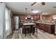 Modern kitchen with stainless steel appliances and seating at the island at 1135 Valley St, Statesville, NC 28677