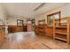 Finished outbuilding interior with hardwood floors and natural light at 119 E End Ave, Statesville, NC 28677