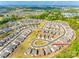 Aerial view of the community showing the houses and their manicured lawns at 1625 Carolina Orchards Blvd, Fort Mill, SC 29715