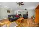 Bright living room with hardwood floors and neutral paint, creating a welcoming atmosphere at 200 Boysenberry Dr, China Grove, NC 28023
