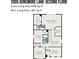 Second floor plan showcasing primary bedroom suite, sitting room, three additional bedrooms, and utility room at 2005 Dunsmore Ln, Waxhaw, NC 28173
