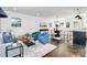 Bright and airy living room featuring hardwood floors, stylish furniture, and ample natural light at 2038 Sandhurst Dr, Charlotte, NC 28205