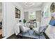 Well-lit home office space with a stylish desk, comfortable seating, and a relaxing atmosphere at 2038 Sandhurst Dr, Charlotte, NC 28205