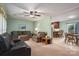 Open-concept living room and dining area perfect for gatherings at 205 Gamble Ave, Bessemer City, NC 28016