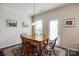 Traditional dining room with wooden table, chairs, and a patterned area rug creating a cozy ambiance at 2052 Donaldson St, Indian Land, SC 29707