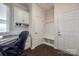 Well-organized office space with built-in cabinets and desk at 2052 Donaldson St, Indian Land, SC 29707
