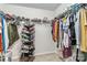 Walk-in closet with clothing racks and shelves for storage at 213 Morton St, Shelby, NC 28152