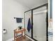 Bright bathroom with a stand-up shower, a wood table, and beach-themed decor at 3018 Corinth Church Rd, Monroe, NC 28112