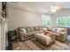 Spacious living room with vaulted ceilings, fireplace, and large windows for ample natural light at 4058 Canvas Ave, Rock Hill, SC 29732