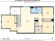 Second floor plan featuring three bedrooms, Gathering room, and bathroom at 4112 Steel Way, Sherrills Ford, NC 28673
