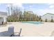Community pool with a large sundeck and mature landscaping at 4112 Steel Way, Sherrills Ford, NC 28673